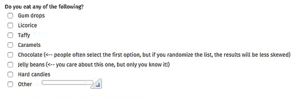 Image_4.png Good example of random answer options to a survey questions